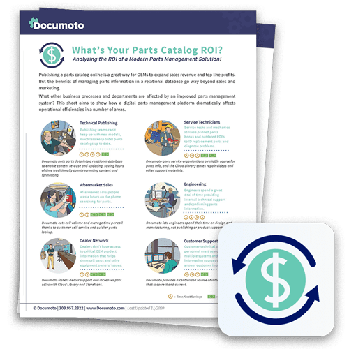 Documoto Parts Catalog ROI Data Sheet