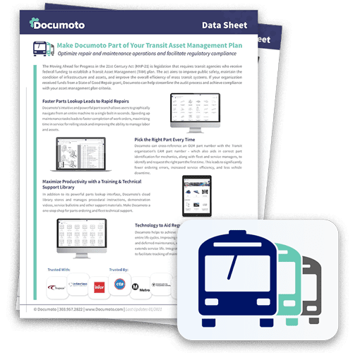 Documoto Transit Asset Management Data Sheet